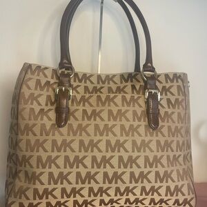 Authentic Michael Kors Purse  #051NC Jet Set Monogram Canvas Tote Bag.